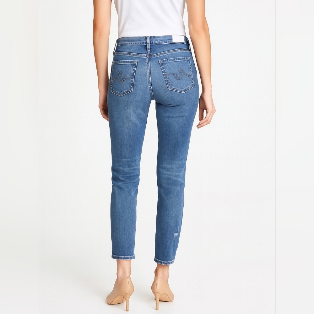 Adriano Goldschmied AG The Stilt Slim Straight Cigarette Jeans 26R Medium Wash - Picture 4 of 11